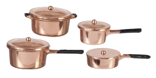 COPPER POT SET/8