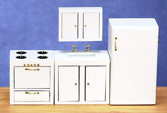 4pc MODERN KITCH/WH/CS