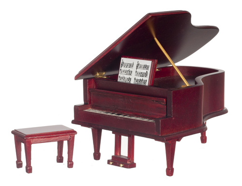 PIANO W/BENCH/MAHOGANY/CB
