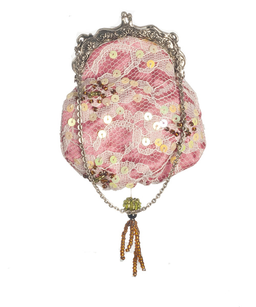 SALMON & SEQUINS PURSE