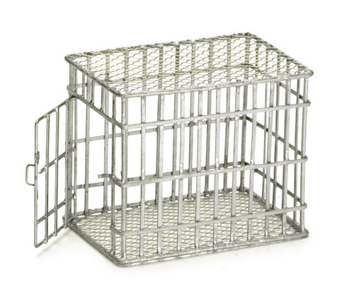 SMALL DOG CAGE/GALVAN/CB