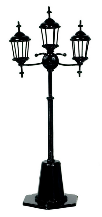 3-LAMP YARD LIGHT/BLACK