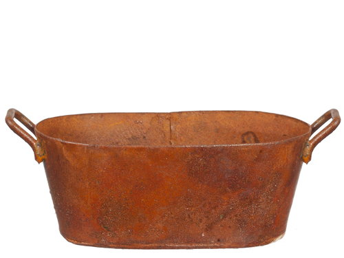 OVAL WASHTUB/RUST
