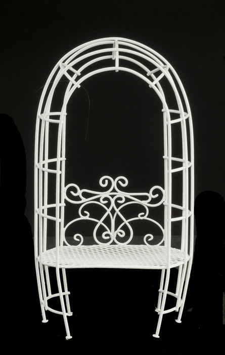 ARCH W/BENCH/WHITE