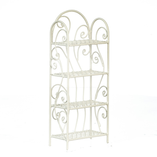 4-SHELF UNIT/WHITE