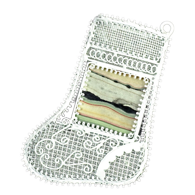 1 1/2in XMAS STOCKING FRA