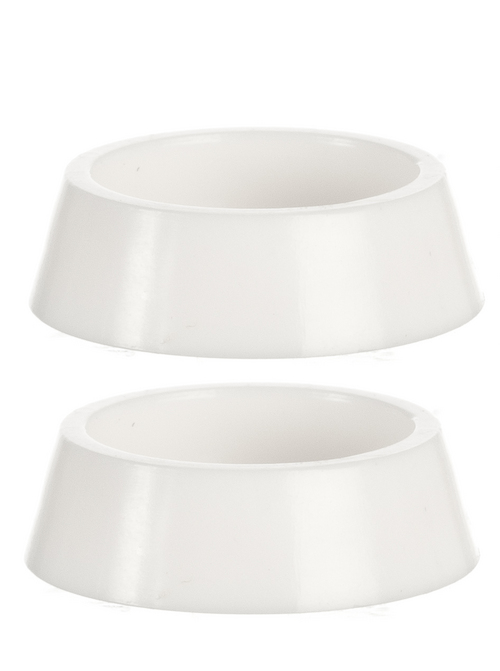 LARGE PET DISHES/WHITE/2
