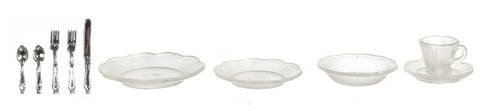 CLEAR DISHES/CUPS/SI/10