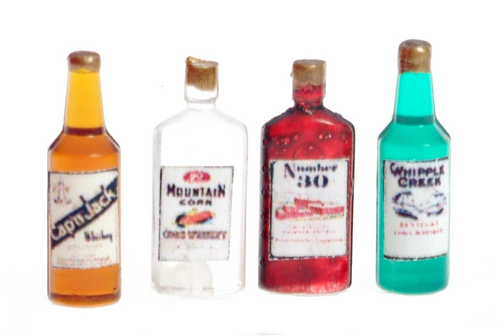 VINT LIQUOR BOTTLES/4/AT