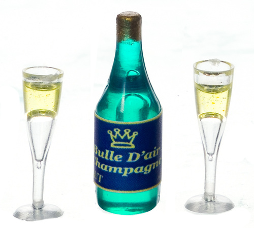 CHAMPAGNE/2 FLUTES/FILLE