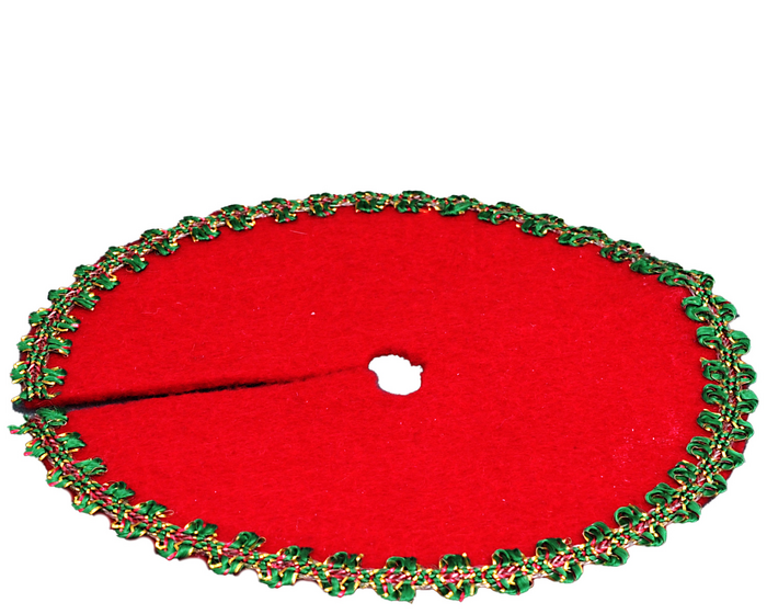 RED XMAS TREE SKIRT