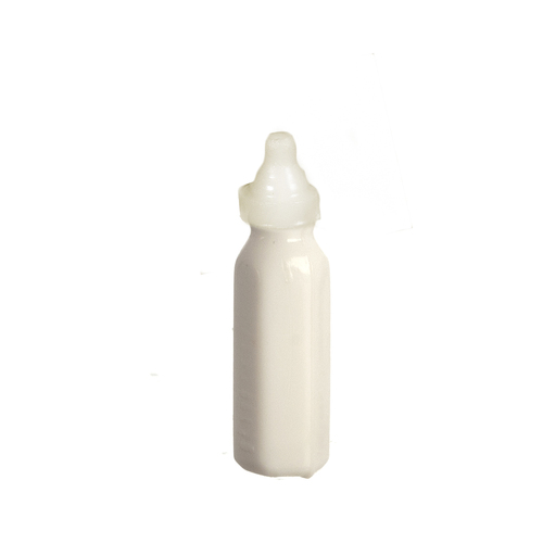 BABY BOTTLE W/NIP/WHT/12