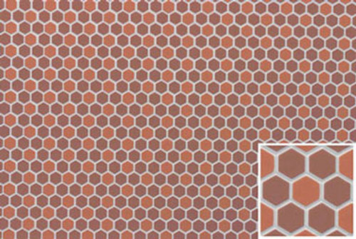 DARK TERRA COTTA HEX TILE