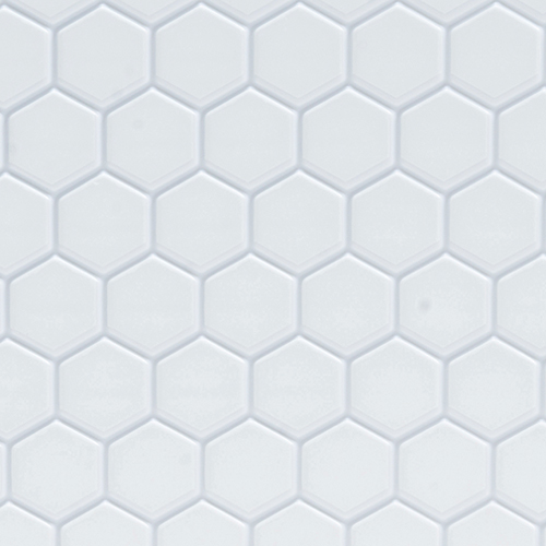 TILE FLOOR/HEX/WHT/WHT