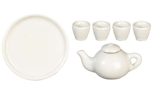 TEA SET/WHITE