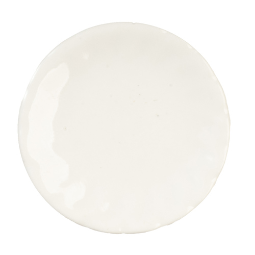 ROUND CERAMIC PLATE/WHITE