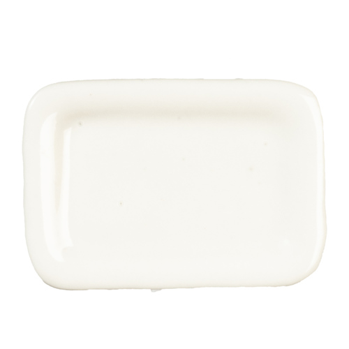 RECT.CERAMIC PLATE/WHITE