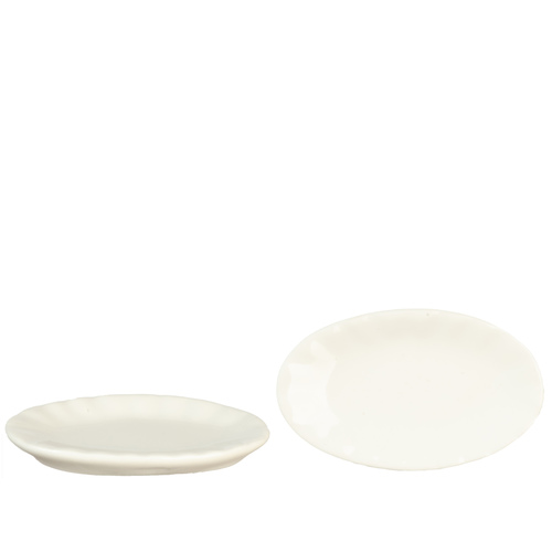 OVAL CER.PLATE/WHITE
