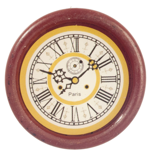 SMALL WOODEN DEC.CLOCK