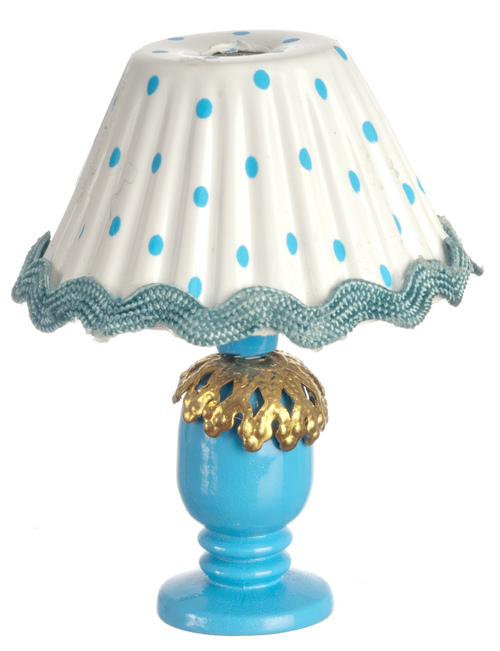 BLUE TABLE LAMP-DIY