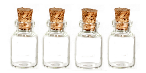 27mm GLASS BOTTLES/SET/4