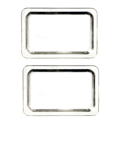 2 SMALL TRAYS WO/HANDLES