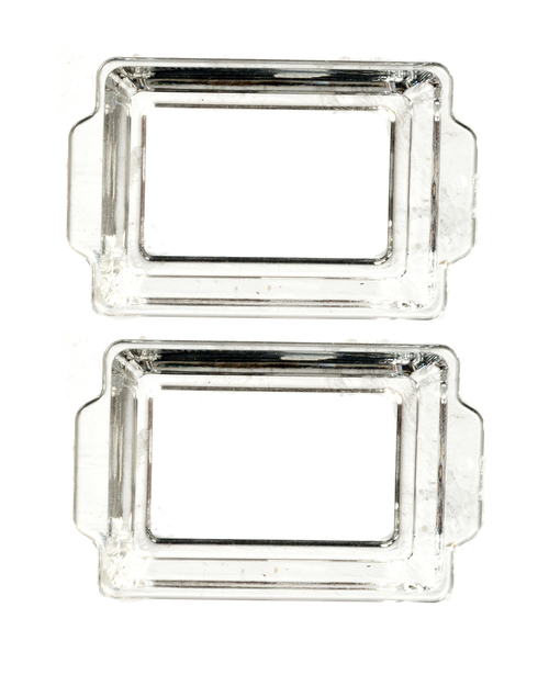 2 LARGE TRAYS W/HANDLES