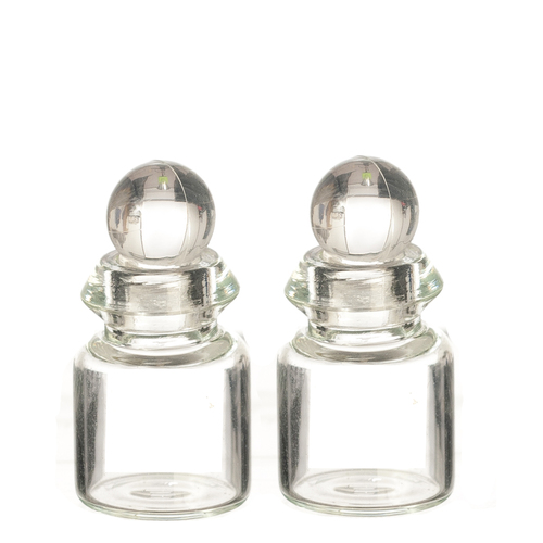 GLASS BOTTLE W/LID/2/23m