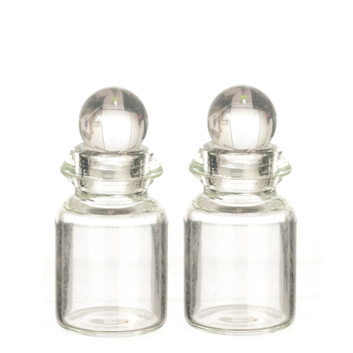 GLASS BOTTLE W/LID/2/24m