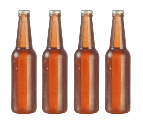BEER BOTTLES SET/4/BROWN