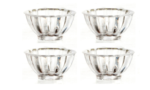 SMALL CLEAR BOWLS/4