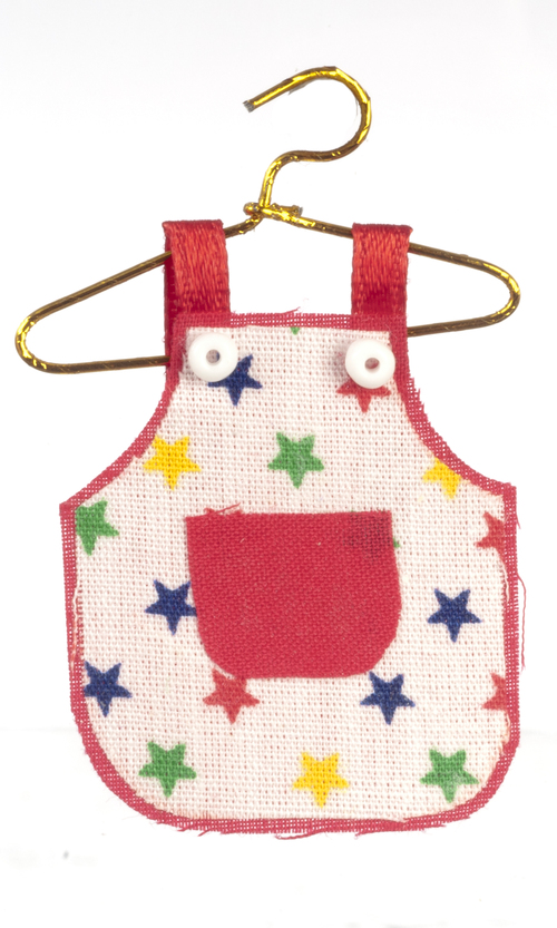 RED APRON W/HANGER