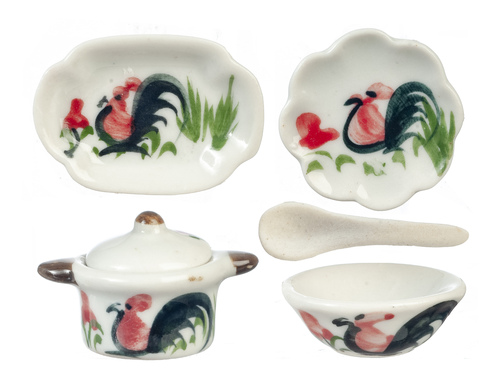 DEC.CERAMIC DINNER SET/6