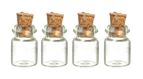 GLASS BOTTLES/SET/4