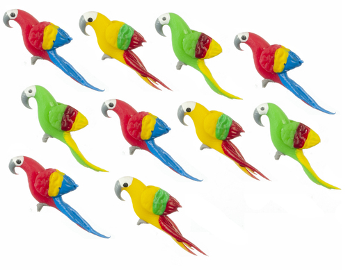 MINIATURE PARROTS/SET/10