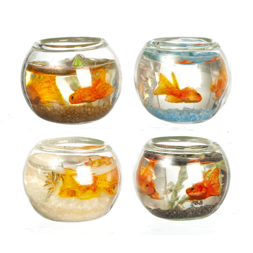 FISH BOWLS W/2 FISH/SET