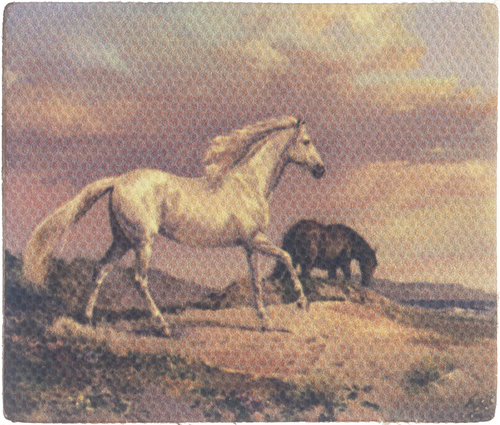 TABLEAU ON CANVAS/HORSES