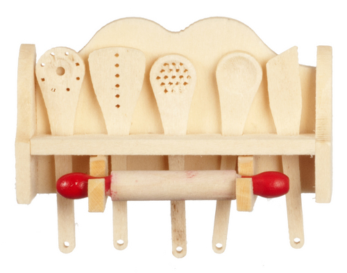 KITCH.UTENSILS IN RACK