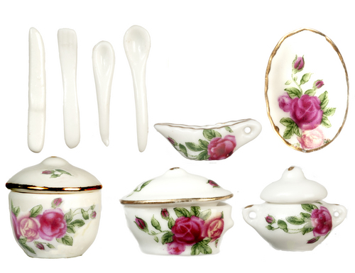 RED ROSE DINNERWARE ST/12