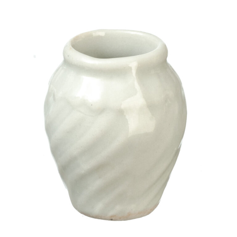 WHITE CERAMIC URN
