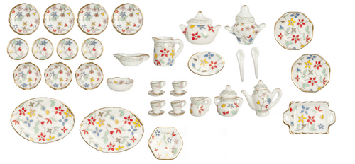 DINNER SET/40pcs/FLOWERS