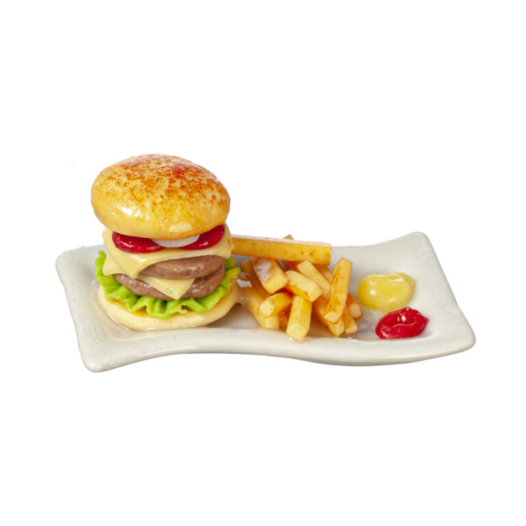 HAMBURGER WITH FRIES