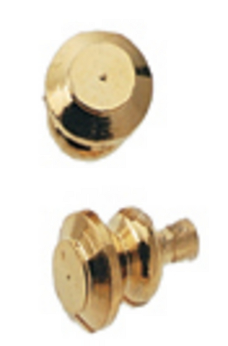 PLAIN KNOB/BRASS/6PC/PKG