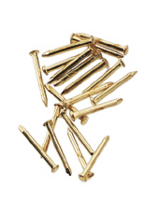 BRASS PIN NAIL 100PC/PKG