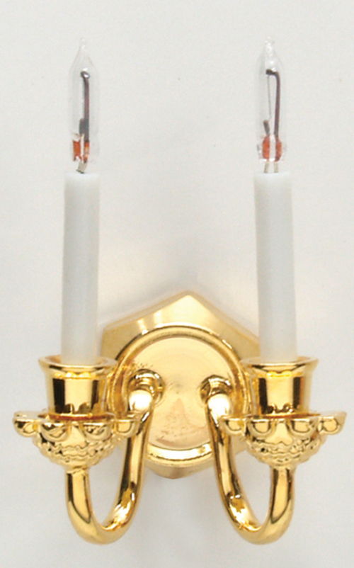 DBL-CNDL.WALL SCONCE/BI-P