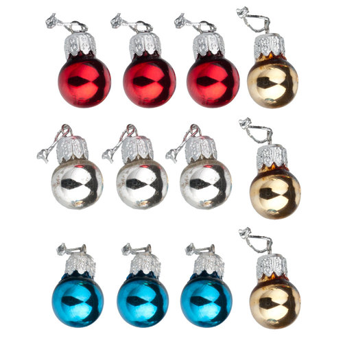 XMAS ORNAMENTS/SIL.TOP/12