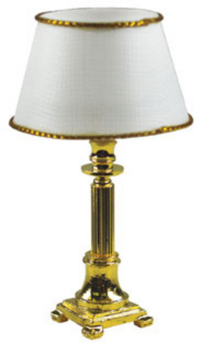 BRASS COLUMN TBL.LMP/CRYS