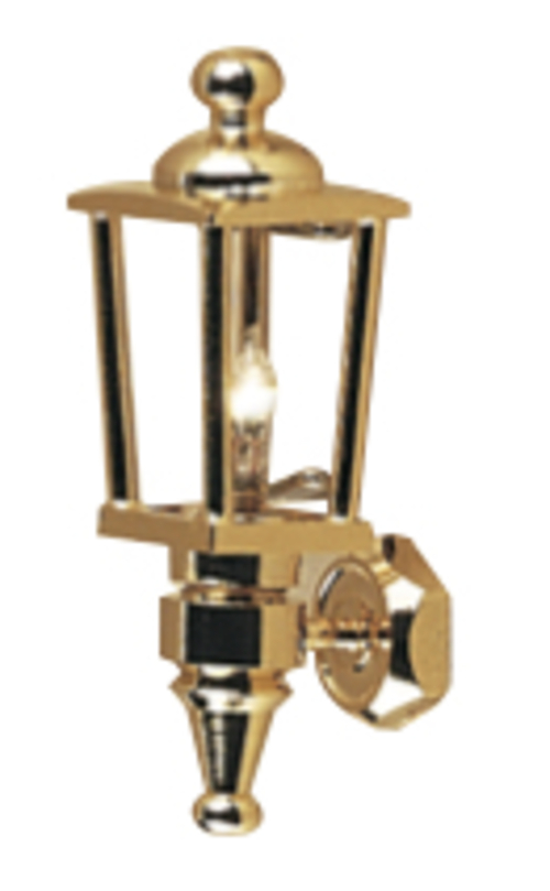 BRASS CARRIAGE LAMP/12V