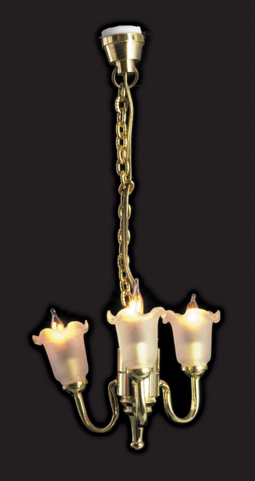 3-LITE TULIP CHANDELIER