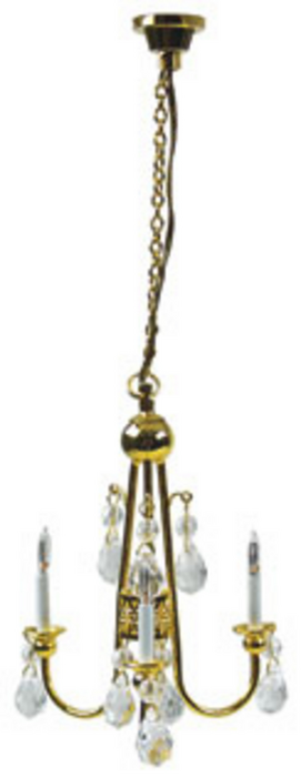 3-ARM BRASS/CRYSTAL CHAND